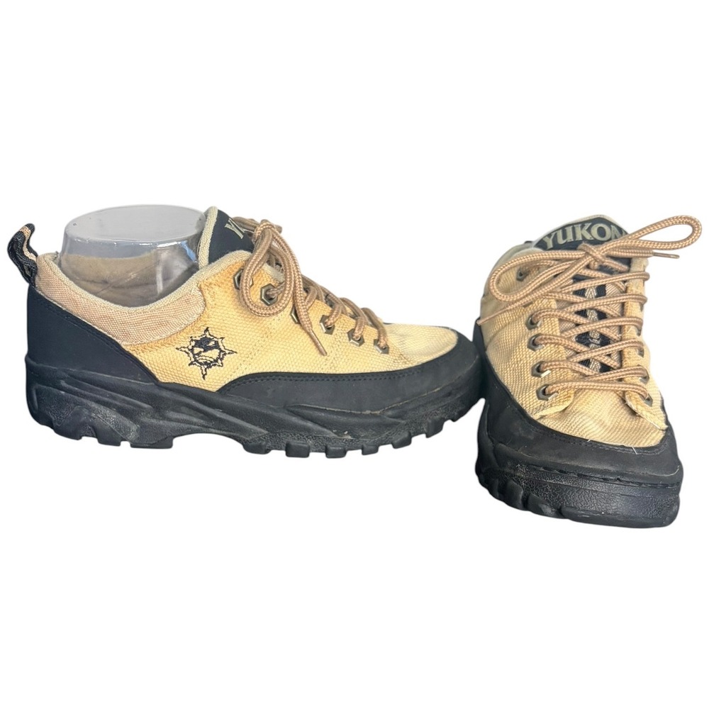 Yukon Tan‎ Hiking Shoes Canvas Low Top Rugged Outdoor Women's Size 7